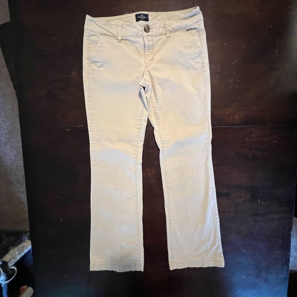 American Eagle bootcut khaki pants